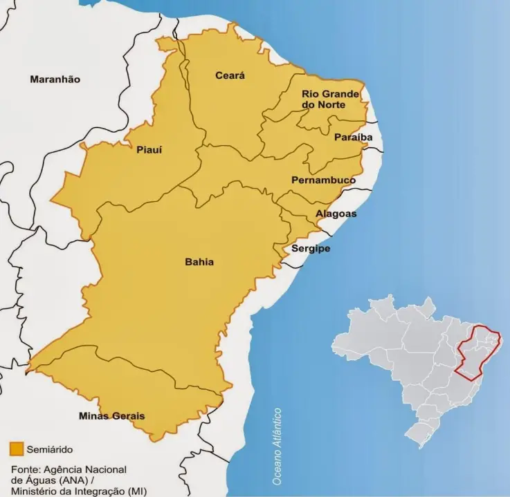 Semiarid region in NE Brazil